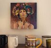 "Floral Crown" | Oil And Acrylic Painting in Paintings by Kate Joiner. Item made of canvas & synthetic