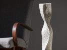 White Stone Tall Floor Vase - Column Series in Bio Concrete | Vases & Vessels by Donatas Žukauskas. Item made of cement & paper compatible with minimalism and contemporary style