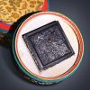 Vintage Cinnabar Ink Micro Sculpture VIII:1978 Imperial Seal | Sculptures by Dynasty Artisan. Item compatible with contemporary and eclectic & maximalism style