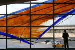 Celestial Passage blown glass wall | Glasswork in Wall Treatments by Guy Kemper | Baltimore/Washington International Thurgood Marshall Airport in Baltimore. Item composed of synthetic