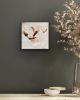 Abstract Painting on Square Canvas in Neutral Tones | Oil And Acrylic Painting in Paintings by Arohika Verma. Item made of canvas with synthetic works with boho & minimalism style