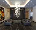 Cascade Chandelier | Chandeliers by The Goodman Studio | MuseumHouse in Toronto. Item composed of steel and glass