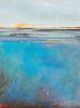 Silver Sands | Oil And Acrylic Painting in Paintings by Victoria Primicias. Item made of wood with canvas works with minimalism & contemporary style