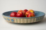 Capri Shallow Bowl | Serving Bowl in Serveware by Clare and Romy Studio. Item made of stoneware works with boho & mid century modern style
