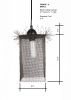 "Fringe I" - Steel Wire Mesh Art Pendant Light - Medium | Pendants by Anne Lindsay. Item made of steel compatible with contemporary and eclectic & maximalism style
