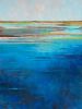 Blue Zones | Prints in Paintings by Victoria Primicias. Item made of wood & canvas compatible with contemporary and coastal style