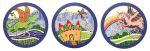 Mythical Friends in Flight | Public Mosaics by Stacia Goodman Mosaics | Dayton childrens hospital in Dayton. Item composed of glass and synthetic