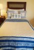 Indigo Statement Single Quilt | Linens & Bedding by Jaipur Bloc House. Item composed of cotton