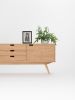 Sideboard, credenza, dresser, commode - made of oak wood | Storage by Mo Woodwork | Stalowa Wola in Stalowa Wola. Item made of oak wood compatible with minimalism and mid century modern style