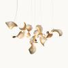 Dune 12 Cluster in Metallic Tones Pendant Light | Chandeliers by MOSS Objects. Item composed of metal in contemporary or japandi style