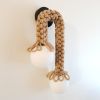 DUO Jute Fiber Designer Lamp | Sconces by Light and Fiber. Item made of steel & glass compatible with mid century modern and contemporary style