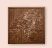 Red Oak End Grain Mosaic in a mahogany frame | Art & Wall Decor by SHKHenson. Item made of oak wood