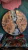 Maple Burl+Selenite, Quartz, Pyrite Hollywood Glam Cocktail | End Table in Tables by Lumberlust Designs. Item compatible with boho and eclectic & maximalism style