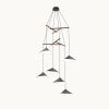 Emily V6 Pendant Light – Anthracite Semi-Matte | Chandeliers by MOSS Objects. Item made of oak wood with steel works with contemporary & modern style