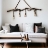 Farmhouse Chandelier ,Rustic Wood Chandelier | Chandeliers by Magdyss Boutique. Item composed of wood and cotton in boho or minimalism style