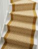 Handwoven Woolen Yellow Runner Rug | Rugs by Evergreen Carpets. Item made of wool works with boho & minimalism style