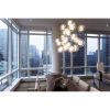 IQ2077 MIXED BLOWN GLASS PENDANT DINING ROOM CHANDELIER | Chandeliers by alanmizrahilighting | New York in New York