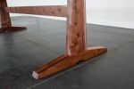 120" Columbia Trestle Dining Table in Oregon Black Walnut | Tables by Studio Moe. Item made of walnut compatible with minimalism and mid century modern style
