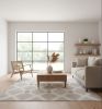 Taupe Diamonds Handwoven Kilim Rug | Runner Rug in Rugs by Mumo Toronto. Item composed of fabric