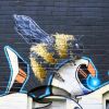 The Bakery Studios Mural Garden Creatures  - exterior Murals | Street Murals by Jared Goulette | The Color Wizard | Pleasant Street in Portland