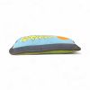 hand-embroidered needlepoint YAY! original pillow, OOAK | Pillows by Mommani Threads. Item made of wool works with contemporary & eclectic & maximalism style