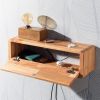 Storage Shelf and Cord Organizer | Shelving in Storage by Halohope Design. Item made of wood compatible with minimalism and industrial style