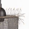 Fringe Steel Wire Mesh Pendant Light 12" T x 6" W | Sculptures by Anne Lindsay Studio. Item composed of steel in contemporary or industrial style
