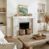 Contemporary Abstract Landscape in Maple Float Frame | Oil And Acrylic Painting in Paintings by Suzanne Nicoll Studio. Item in contemporary or coastal style