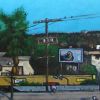 Birds Outside My Window | Oil And Acrylic Painting in Paintings by PMS Artwork. Item composed of wood and synthetic