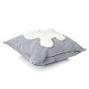 Merino Wool x Cowhide Bichon Pillow | Pillows by Finara