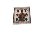 Ivory Tribal 1'x1' Balouch Persian Square Rug | Area Rug in Rugs by Magic Rugs. Item composed of wool