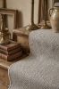 Handwoven Woolen Gray Runner Rug | Rugs by Evergreen Carpets. Item made of wool works with boho & minimalism style