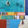 Girl on the Poolside Painting | Paintings by Dan Parry-Jones