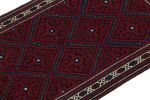 Vintage Baluch Afghan rug in Red, Blue & Black Patterns | Area Rug in Rugs by Rug and Kilim