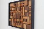 Natural Geometric Cube Art | Wall Sculpture in Wall Hangings by Craig Forget. Item composed of wood in contemporary or industrial style