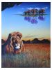 Lion and Elephants | Prints in Paintings by Rick Garcia