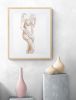 Nude No. 83 : Original Watercolor Painting | Paintings by Elizabeth Becker. Item made of paper compatible with minimalism and contemporary style