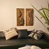 c.1920 Chinese Carved Polychrome Openwork Architectural Pane | Wall Sculpture in Wall Hangings by Loom&Drift. Item composed of wood in mid century modern or art deco style