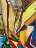'Metro City' | Oil And Acrylic Painting in Paintings by Sangeeta Sagar. Item composed of paper in contemporary or modern style