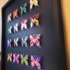 Flower Butterfly Box - Black | Wall Sculpture in Wall Hangings by Lorna Doyan. Item made of wood