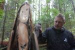 Carrie Fisher Tribute Art Installation | Public Sculptures by Shane Grammer Arts | Avenue of the Giants Southern Entrance in Myers Flat. Item composed of synthetic