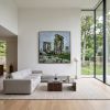Original Stonehenge Heavy Impasto Oil Painting 39.4" | Oil And Acrylic Painting in Paintings by Dynasty Artisan. Item composed of linen in contemporary or eclectic & maximalism style