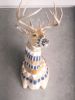 Hand-Painted Taxidermy Deer | Wall Sculpture in Wall Hangings by Cassandra Smith