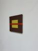 Mixed Media Weaving | Brown, Yellow, Orange | Tapestry in Wall Hangings by Sarah Lawrence. Item made of canvas & fiber compatible with minimalism and mid century modern style