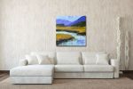 Mountain View - Landscape Painting on Canvas | Oil And Acrylic Painting in Paintings by Filomena Booth Fine Art. Item made of canvas works with contemporary & country & farmhouse style