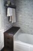 Rustic wood bathroom accessories | Shelving in Storage by Abodeacious. Item composed of wood