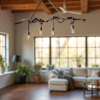 Farmhouse Chandelier ,Rustic Wood Chandelier | Chandeliers by Magdyss Boutique. Item composed of wood and cotton in boho or minimalism style