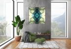 Green Palms 1 | Prints by Stephanie Mill. Item made of paper