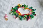 Quilled Heart | Wall Sculpture in Wall Hangings by Swapna Khade. Item made of paper