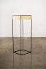 Side Table in Parchment and Metal by Costantini, Marcello | Tables by Costantini Design. Item made of metal